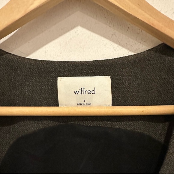Aritzia Wilfred Desire Vest Dark Brown Like New Size 4 - Picture 5 of 6